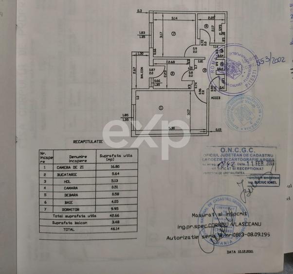 Apartament cu 2 camere decomandat în Trivale
