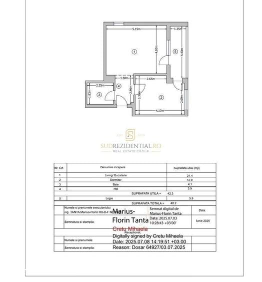 Apartament 2 camere de inchiriat, mobilat si utilat, metrou Ap.Patriei - 6