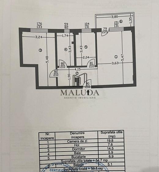 Apartament cu 2 camere decomandat, mobilat în Trivale
