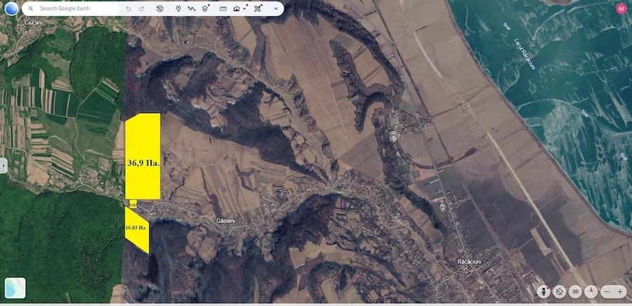 Teren de 477700 mp, în Răcăciuni