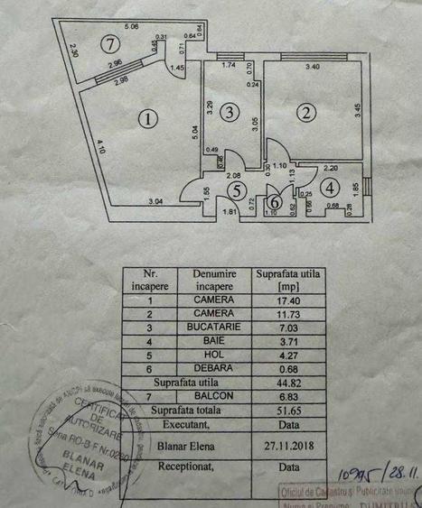 Apartament cu 2 camere decomandat în Nord