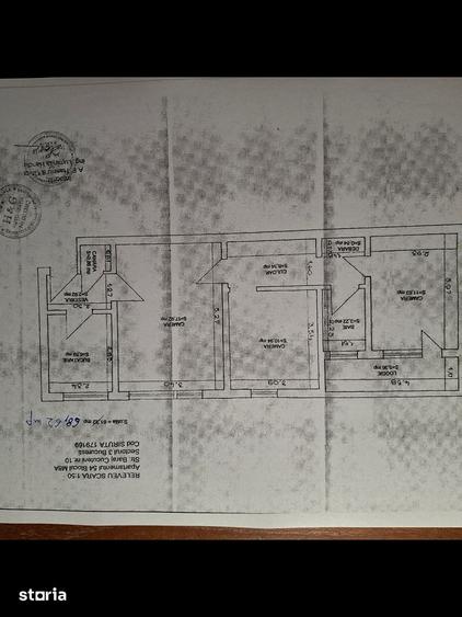 Apartament cu 3 camere semidecomandat, mobilat în Titan