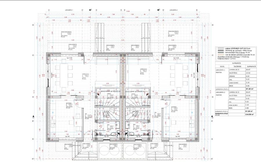 Duplex cu 4 camere cu Canalizare în Budiului