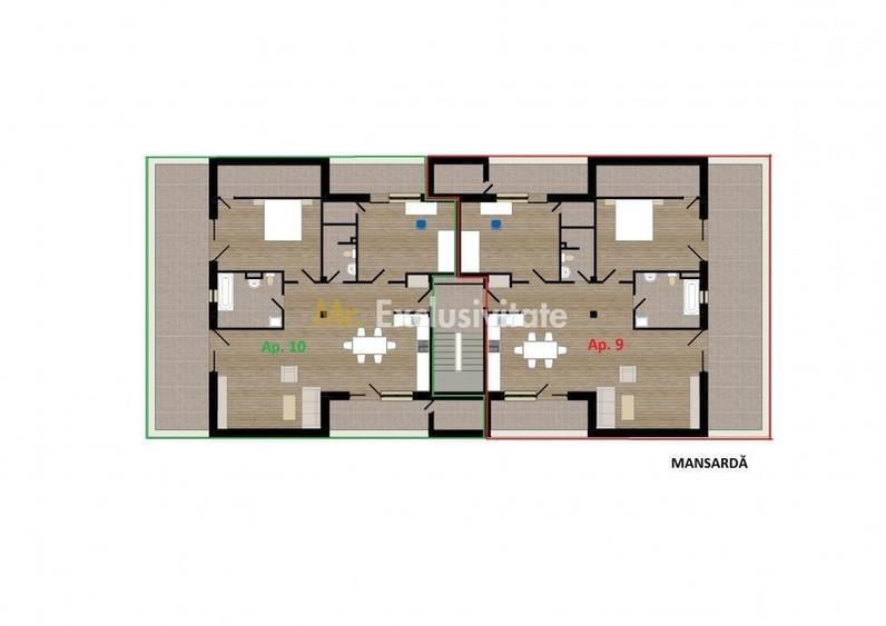 Apartament cu 2 camere în Central