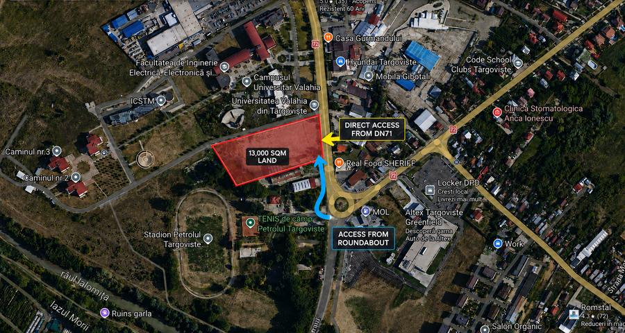 Teren Construcții intravilan de 3000 mp, în Exterior Nord