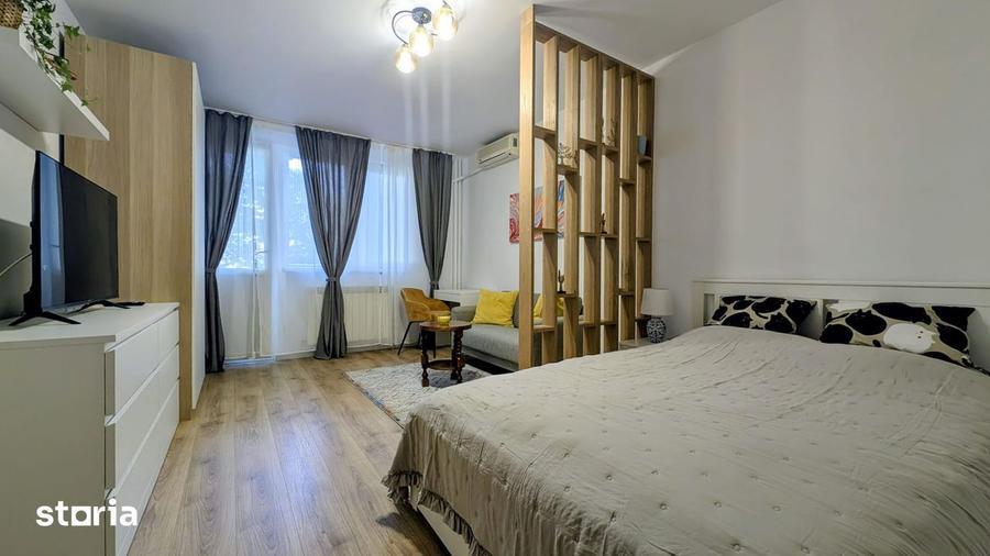 Herestrau,tip studio/zona zi/noapte,ren./mobilata nou,lux,3 min-parc - 3