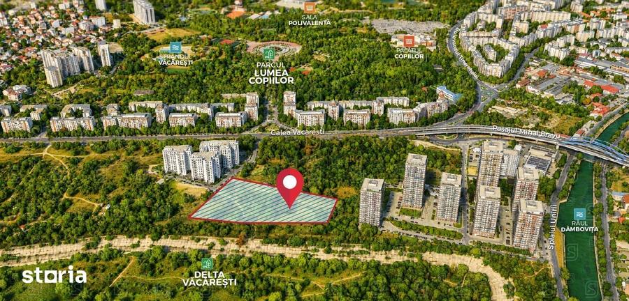 Teren de 10985 mp, în Văcăresti