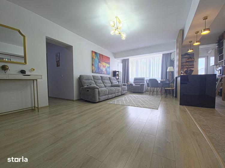 Apartament cu 3 camere, mobilat în Central