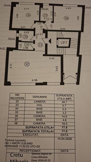Apartament cu 3 camere decomandat în P-ța Romană