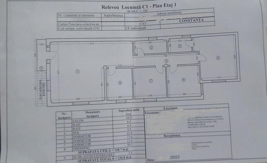 Casă individuală cu 8 camere cu Canalizare în Km 5