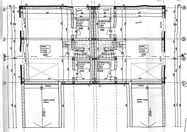 Duplex cu 4 camere cu Canalizare în Florești