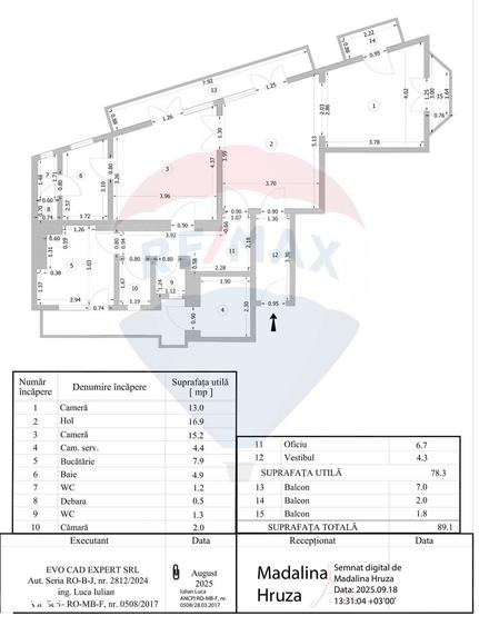 Apartament cu 2 camere decomandat în Floreasca