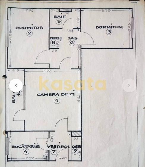 Apartament cu 3 camere decomandat, mobilat în Obor