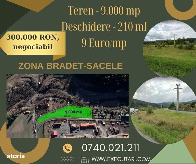 Bradet - Teren - 9.000 mp - Deschidere - 210 ml - 9 Euro/mp, Sacele - 6