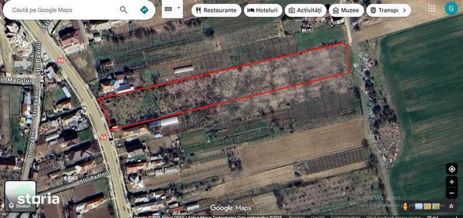 Teren de 8661 mp, în Hotarele