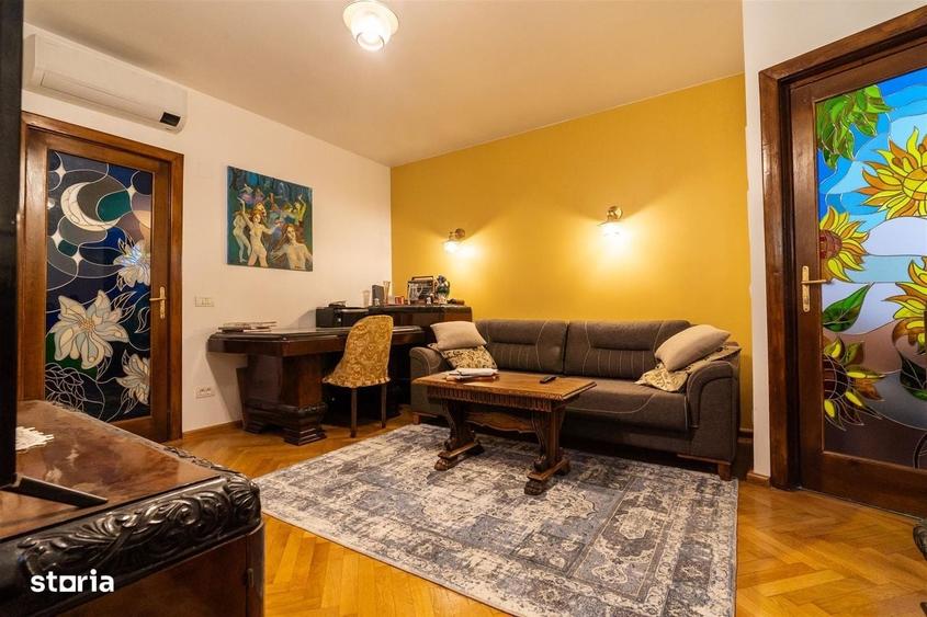 Apartament cu 2 camere semidecomandat, mobilat în Dorobanți