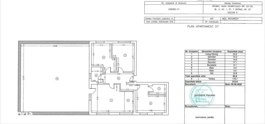 Apartament cu 4 camere în Central