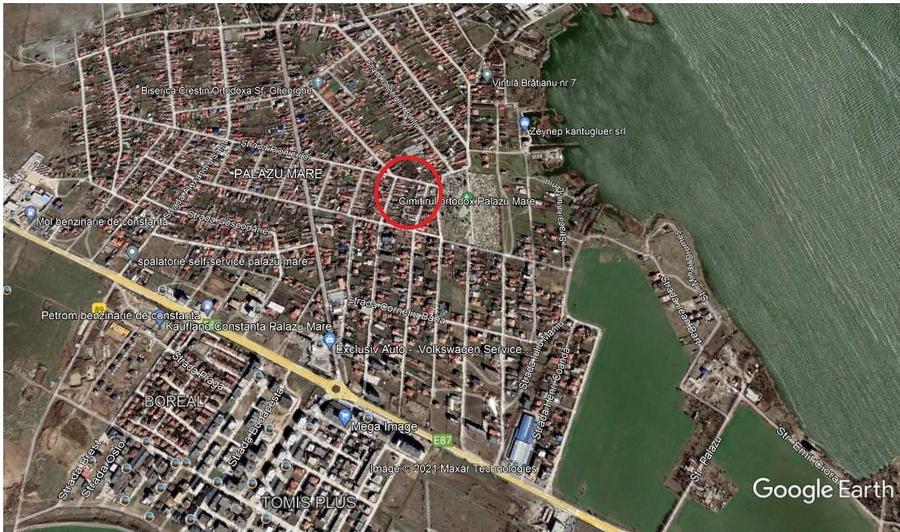Teren Construcții intravilan de 480 mp, în Palazu Mare