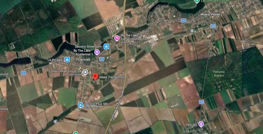 Teren Construcții intravilan de 1500 mp, în Căciulați