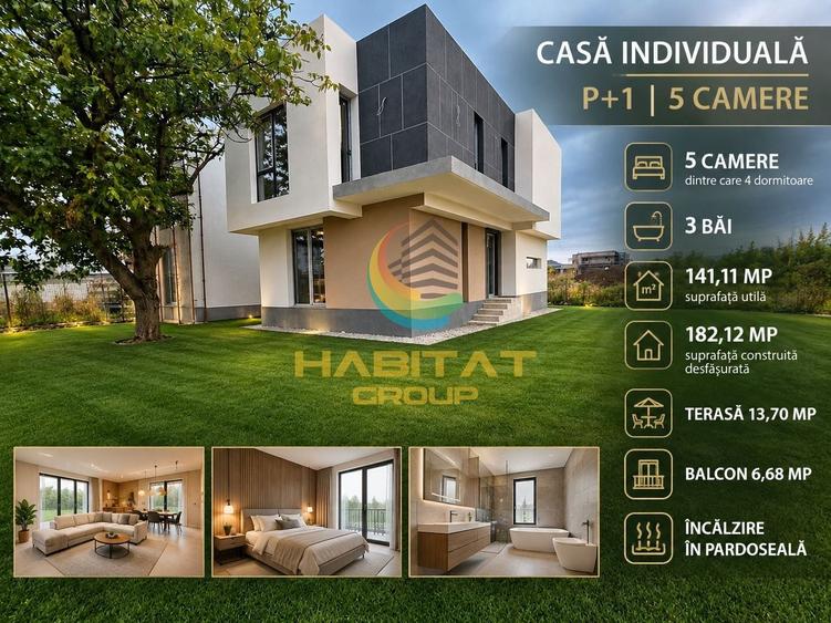 Casă individuală cu 5 camere cu Canalizare în Central