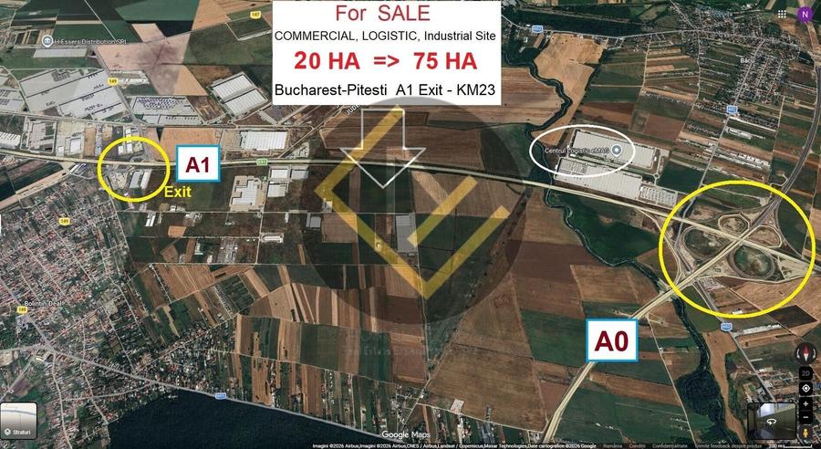Teren Construcții intravilan de 200000 mp, în Bolintin-Deal