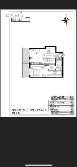 Apartament cu 2 camere în Iancu Nicolae