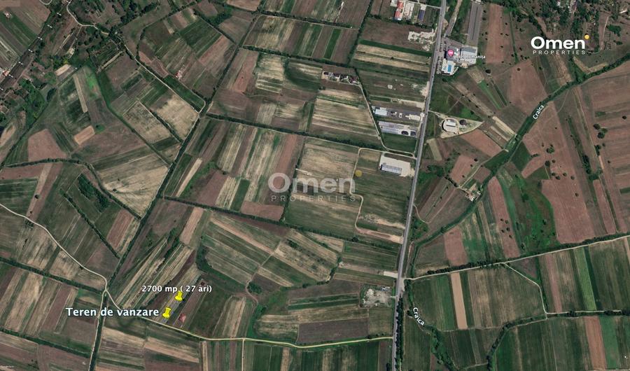 Teren Construcții intravilan de 2710 mp, în Recea