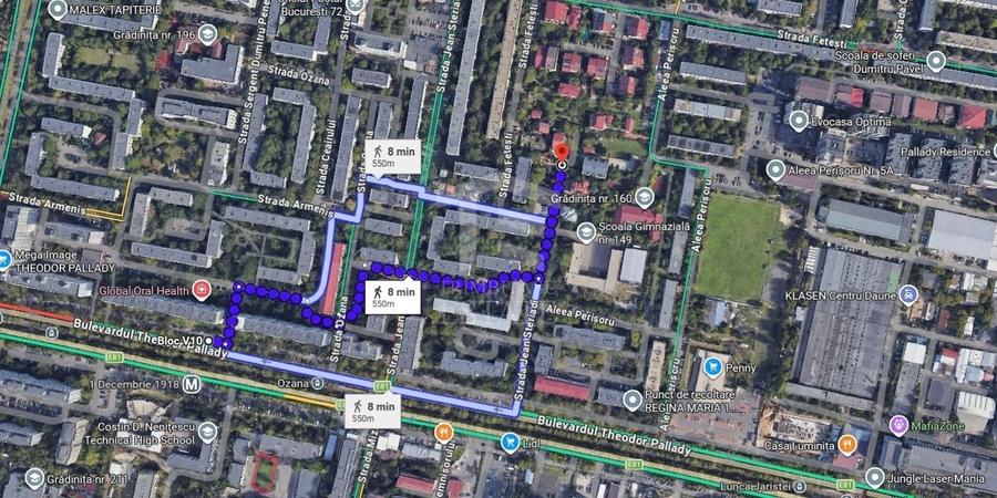 Teren Construcții intravilan de 316 mp, în Theodor Pallady