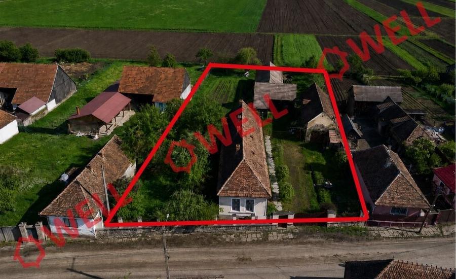 Casă cu 2 camere cu Teren 2000 Mp în Aita Mare