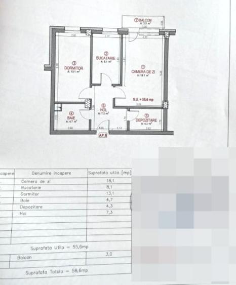 Apartament 2 camere, decomandat, parcare, balcon, mobilat și utilat–Florești - 10