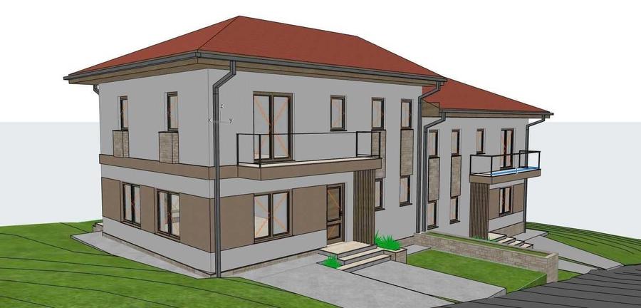 Duplex cu 4 camere cu Canalizare în Chinteni