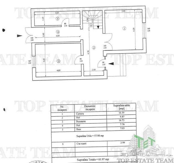 Casă cu 6 camere cu Teren 172 Mp în Bucureștii Noi