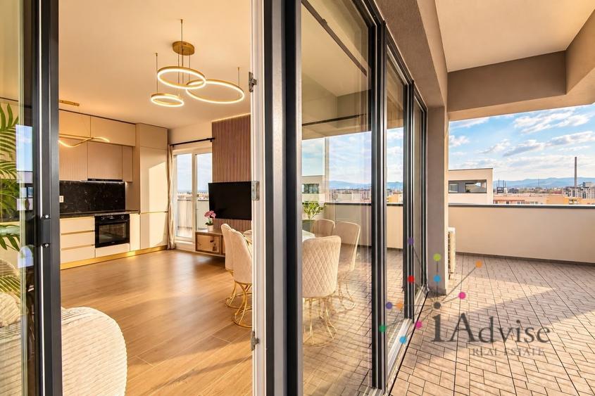Apartament cu 3 camere decomandat, mobilat în Tractorul