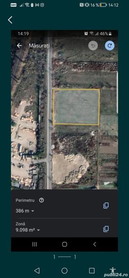 Teren de 8500 mp, în Est