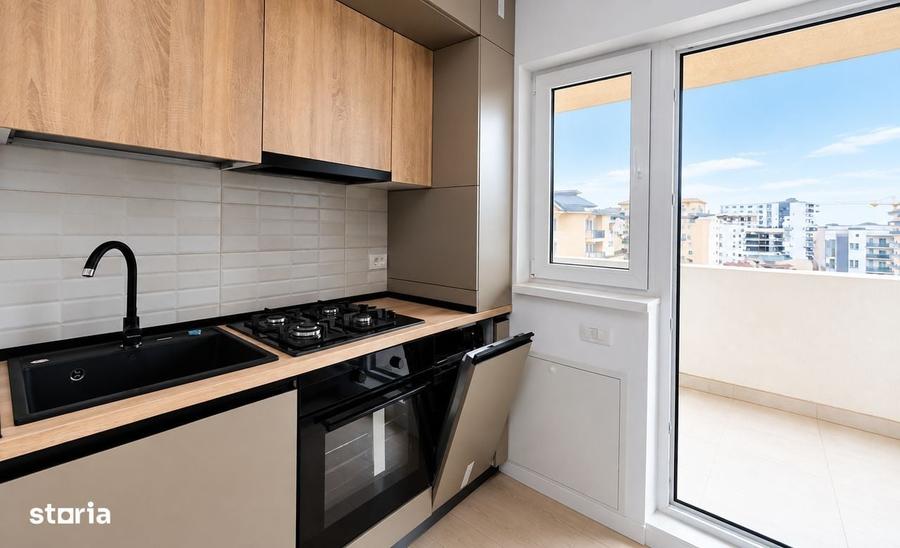 Studio 2 camere 41 mp , balcon 8 mp , etaj 6 - 14