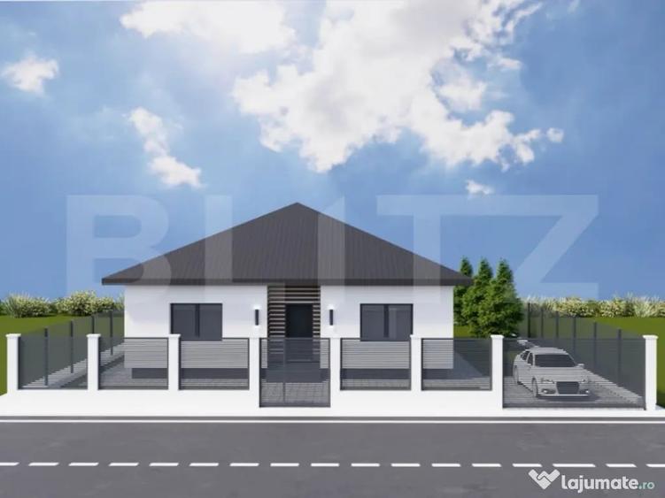 Casă cu 4 camere cu Teren 468 Mp în Nojorid