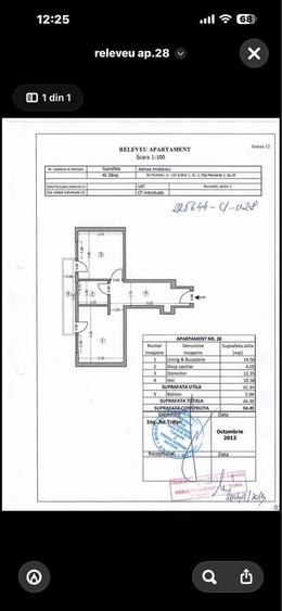 Apartament cu 2 camere semidecomandat în Central