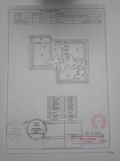 Apartament cu 3 camere decomandat în Central