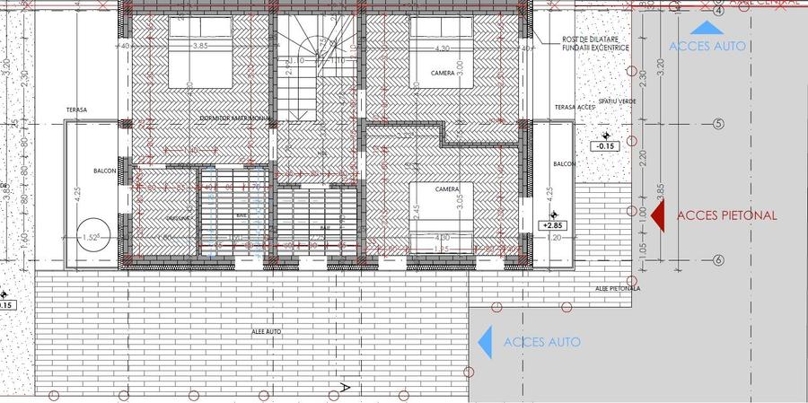 Duplex cu 5 camere cu Canalizare în Florești