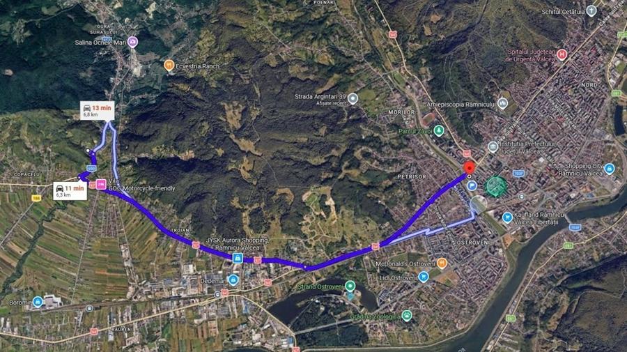 Teren Construcții intravilan de 1821 mp, în Ocnele Mari