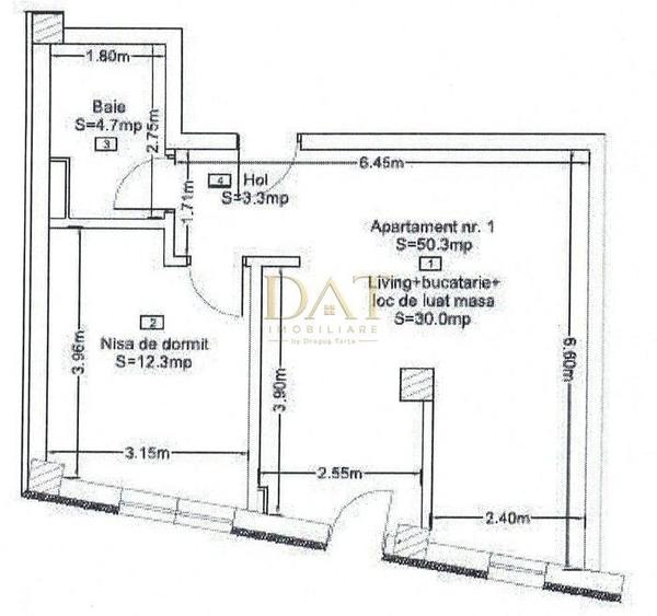 Apartament cu 2 camere semidecomandat în Dâmbul Rotund