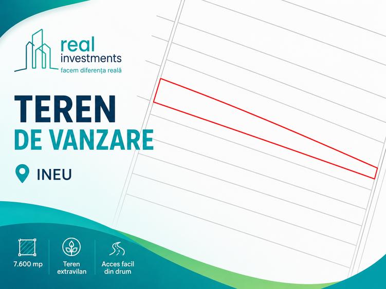 Teren agricol extravilan de 7600 mp, în Exterior Est
