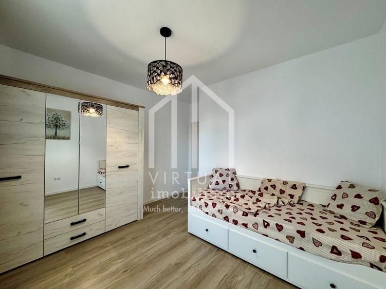 Apartament cu 3 camere semidecomandat, mobilat în Exterior Vest