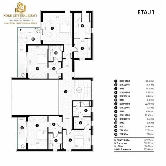Casă cu 6 camere cu Teren 1280 Mp în Snagov