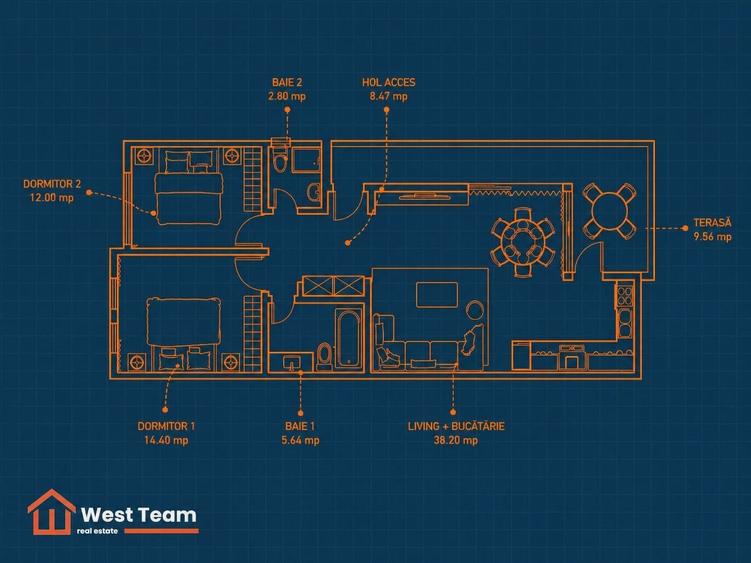 Duplex cu 3 camere cu Canalizare în Giarmata-Vii