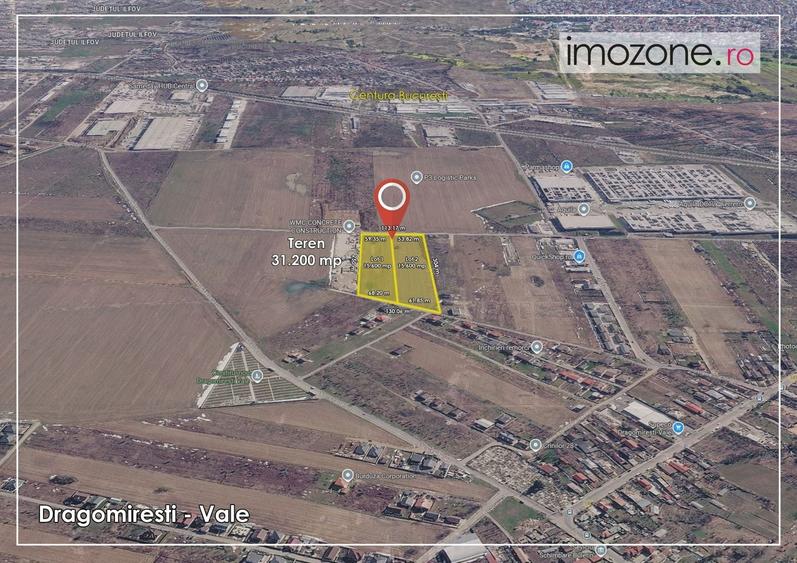 Teren Construcții intravilan de 15600 mp, în Dragomirești-Vale