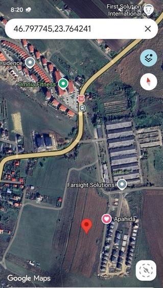 Teren de 8700 mp, în Apahida