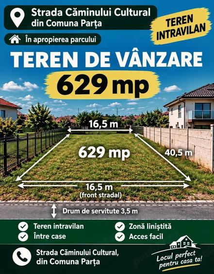 Teren de 1190 mp, în Central