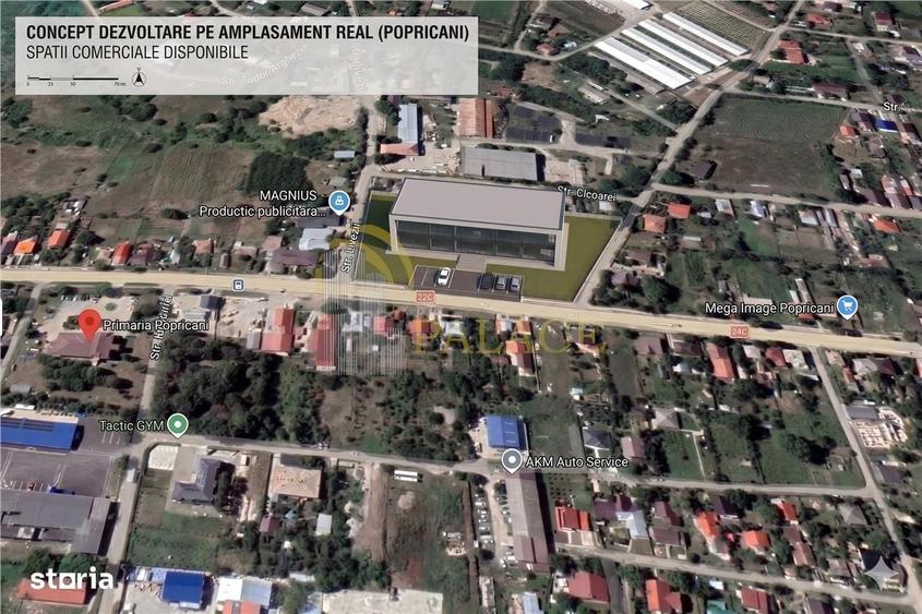 Spațiu comercial, în Popricani