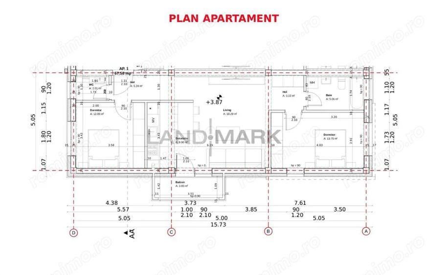 Apartament cu 3 camere în Calea Urseni